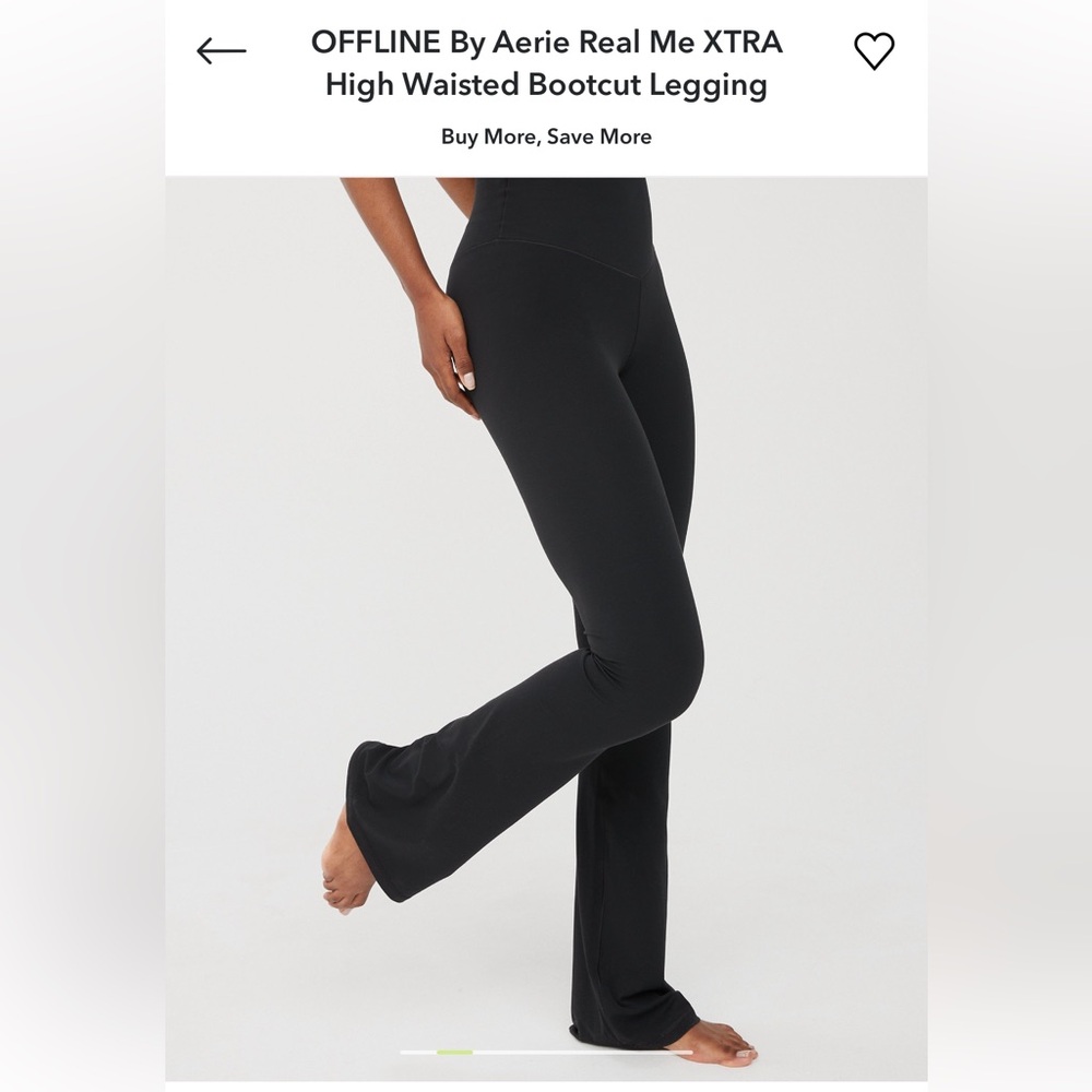 AERIE OFFLINE Real me extra bootcut legging XSMALL